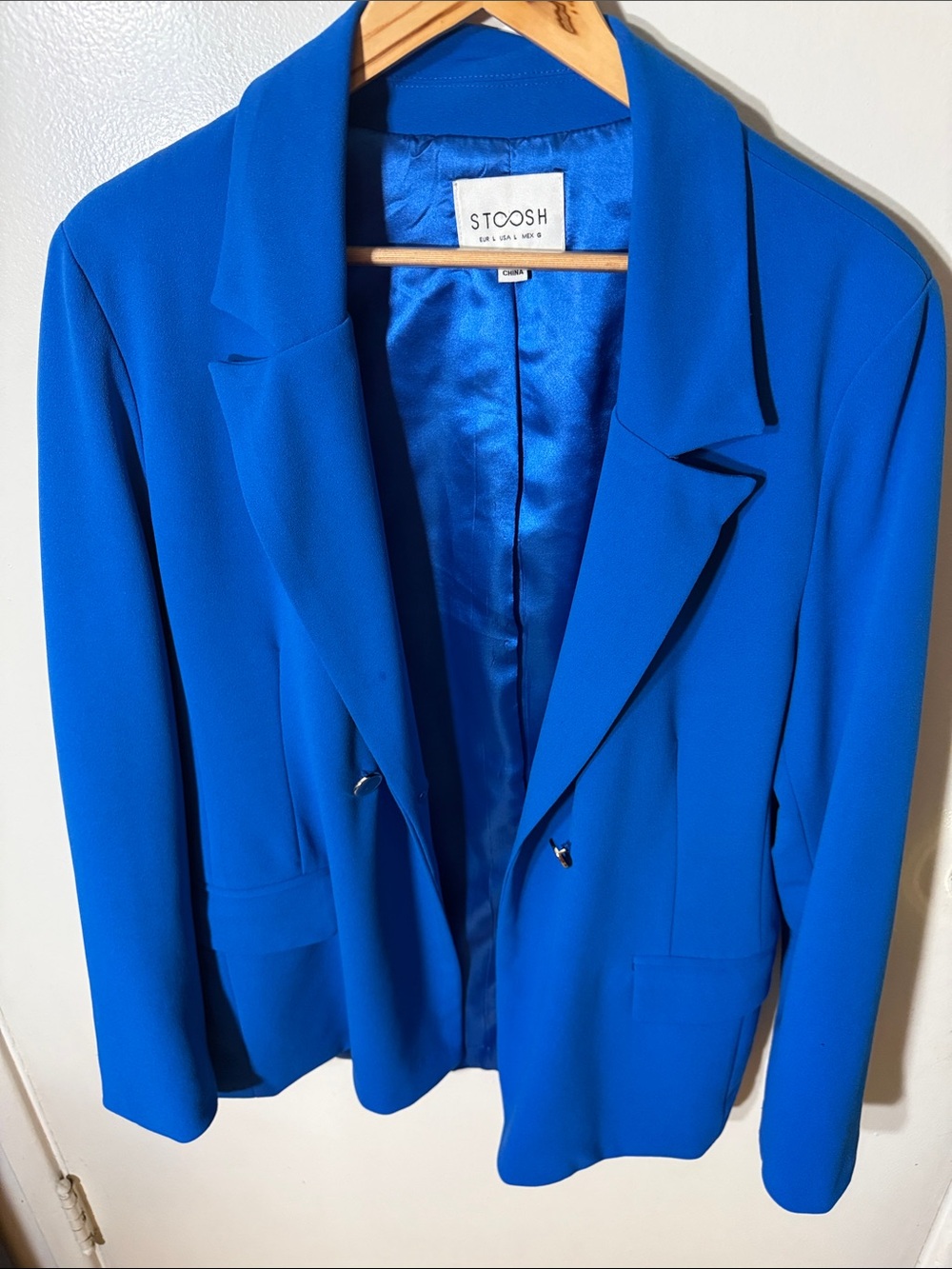 Stoosh Women's Vibrant Blue Tailored Blazer